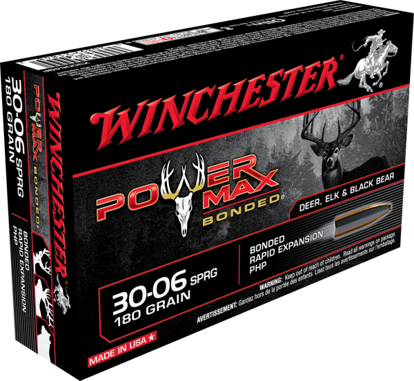 WINCHESTER 30.06 POWER MAX 180GR  BONDED