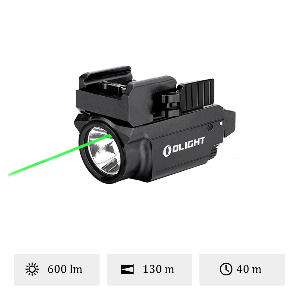 OLIGHT - BALDR MINI LAMPE TACTIQUE - LASER VERT – Image 6