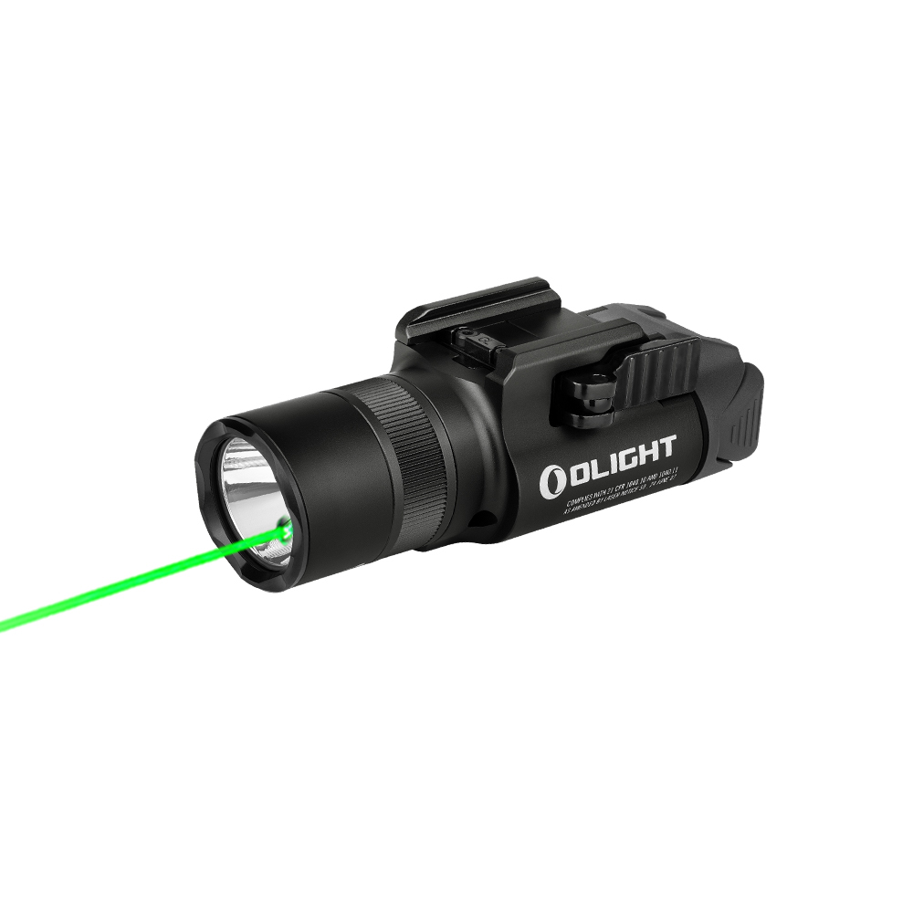 OLIGHT - BALDR "PRO" R LAMPE + LASER VERT RAIL 1350 LED