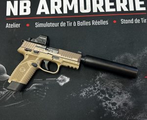 FN HERSTAL 502 TACTICAL – .22 LONG RIFLE – HOLOSUN 407C + A-TEC – ÉTAT NEUF
